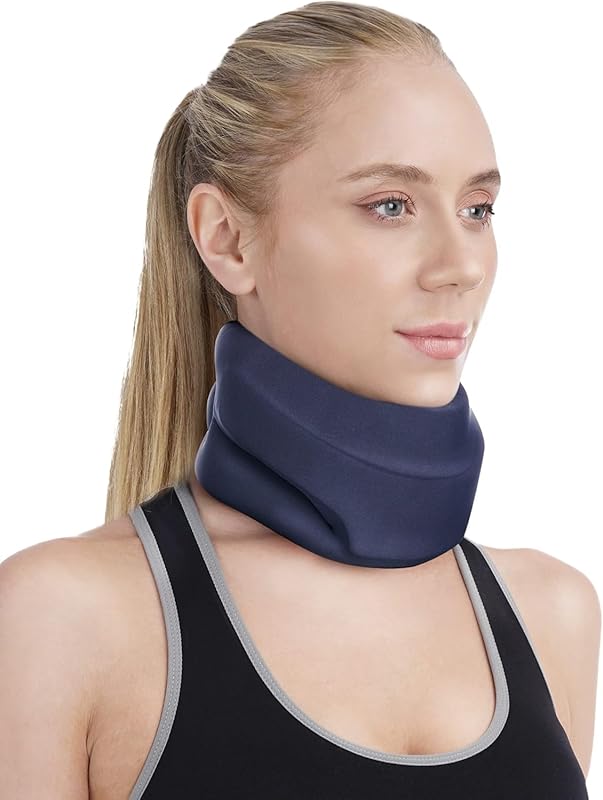 BLABOK Neck Brace Sleeping Vertebrae Men Blue Medium Size